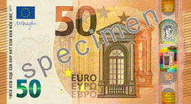 Европейский центральный банк:введена в обращение банкнота 50 евро второй серии – серии «Европа»